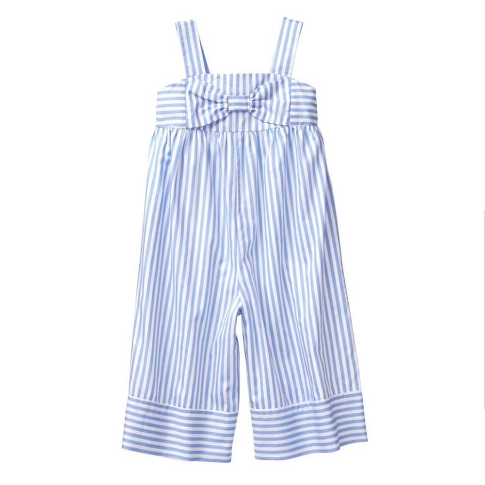 Janie and Jack Striped Jumpsuit Sz 8 Girls